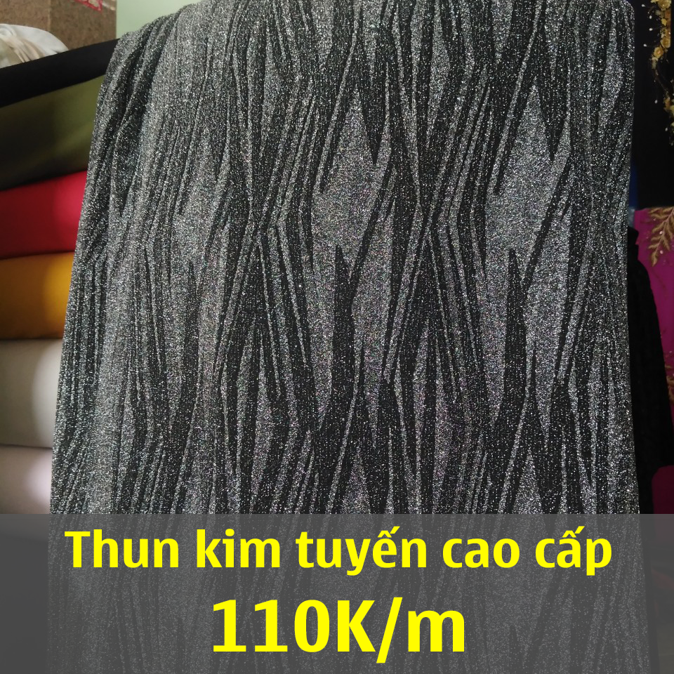 Vải thun kim tuyến cao cấp 110K/m may đầm, áo kiểu sang trọng, quyến rũ