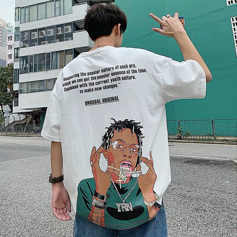 Áo thun hiphop AT YRN unisex form rộng- Áo thun tay lỡ nam nữ mặc được full size SW044