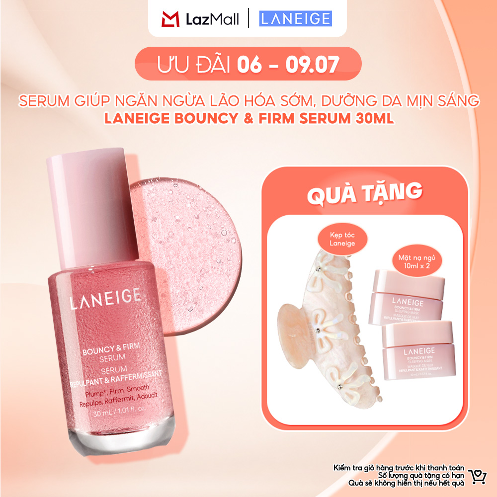 Serum That Enhances Collagen, Reduces Signs of Aging, and Helps Brighten Skin Laneige Bouncy & Firm Serum 30ml
