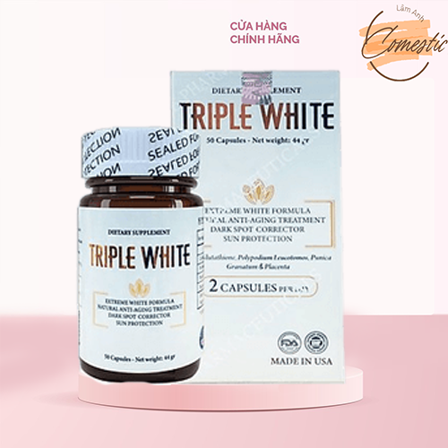 Viên Uống Triple White - Viên Uống Trắng Da Giảm Thâm Nám Triple White