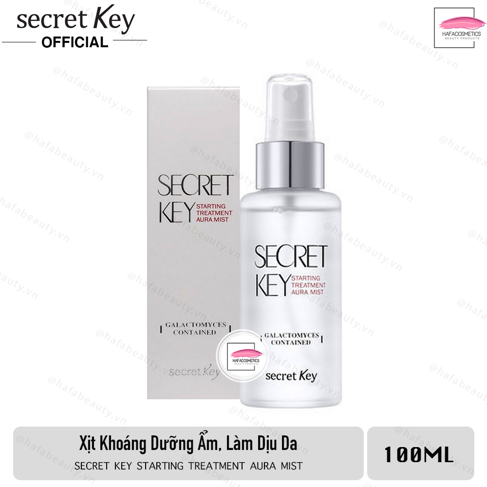 [HCM][09/09/2021] Xịt khoáng dưỡng ẩm và làm căng mịn làn da Secret Key Starting Treatment Aura Mist 100ml