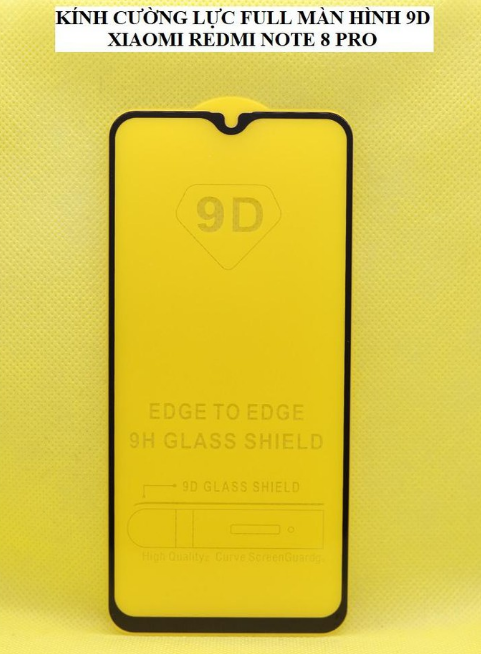 Kính cường lực xiaomi redmi note 8 / note 8 pro 9d full màn