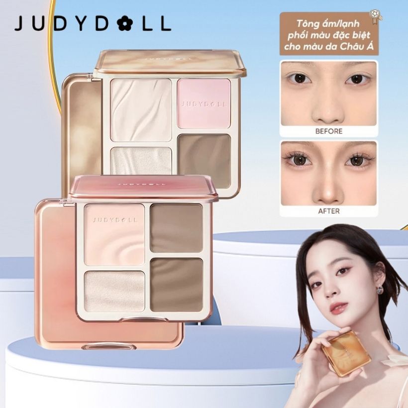 Chính hãng JUDYDOLL Bảng Tạo Khối & Highlight 9g – Hiệu Ứng 3D, Lên Màu Tự Nhiên 9 g