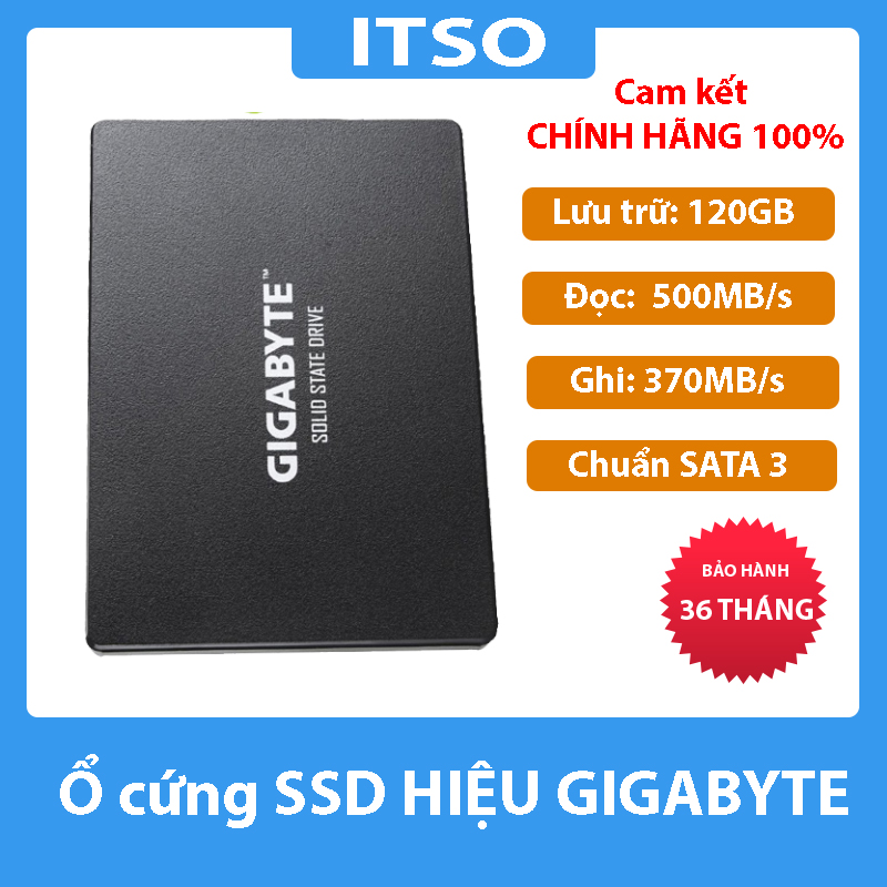 [HCM]Ổ cứng SSD Gigabyte 120GB SATA 3 chính hãng