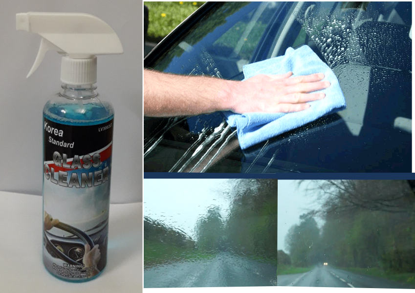 Dung Dịch Vệ Sinh Kính Korea Glass Cleaner 0,5l - Vệ Sinh, Tẩy Ố Kính, Xịt Rửa Kính