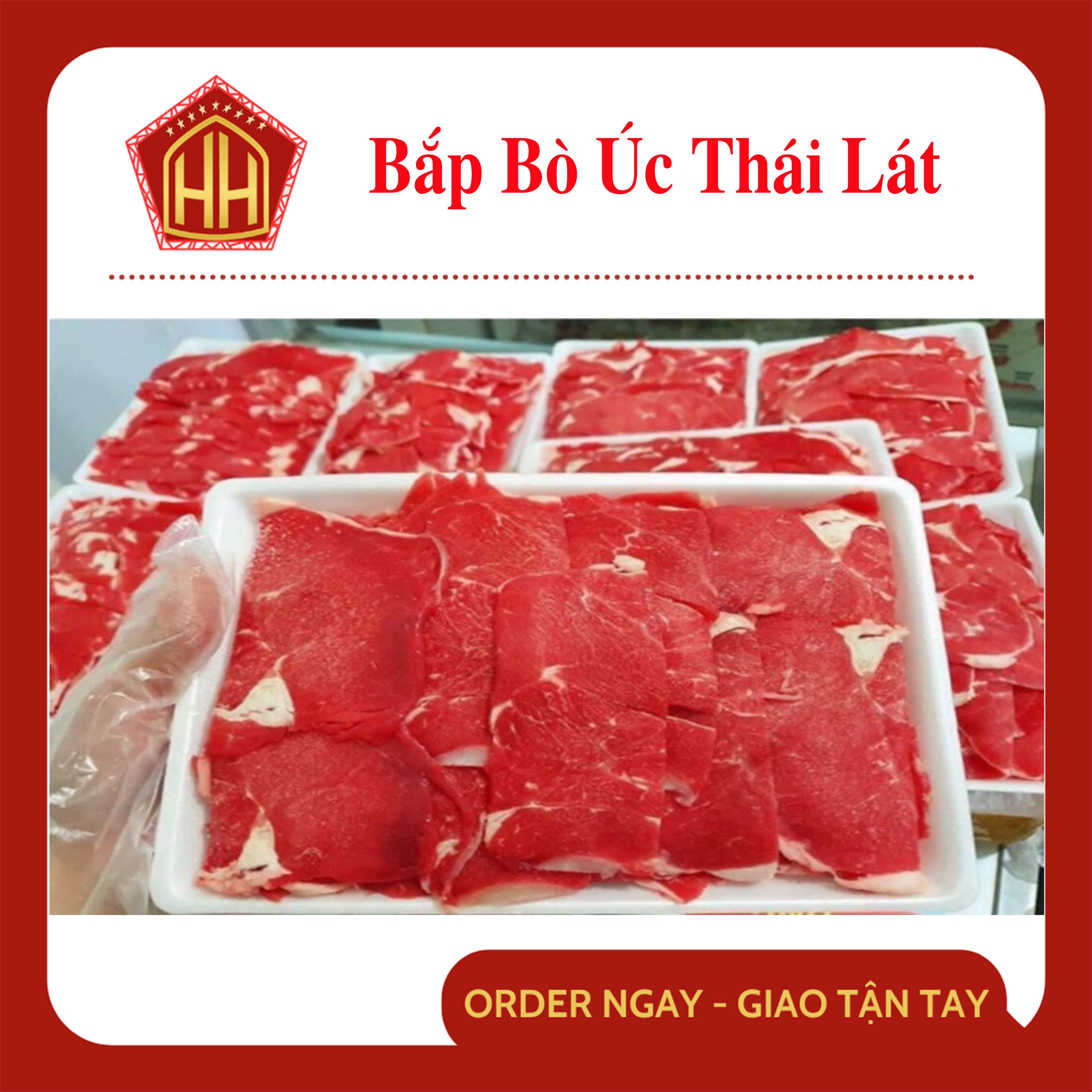 [Chỉ Giao HCM] Bắp Bò Úc Thái Lát (1kg)