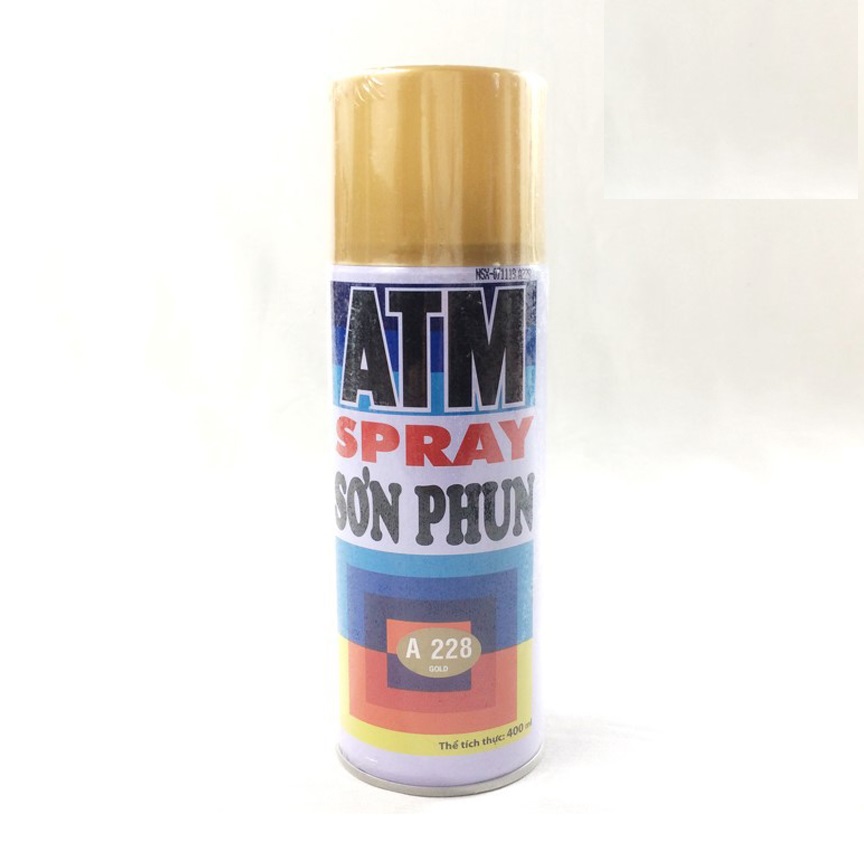 Sơn xịt atm cho xe máy spray a228 gold 400ml