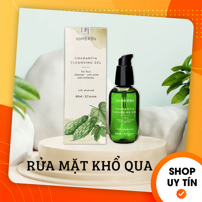 Sữa rửa mặt khổ qua charantia cleansing ɡel - mỹ phẩm soherbs