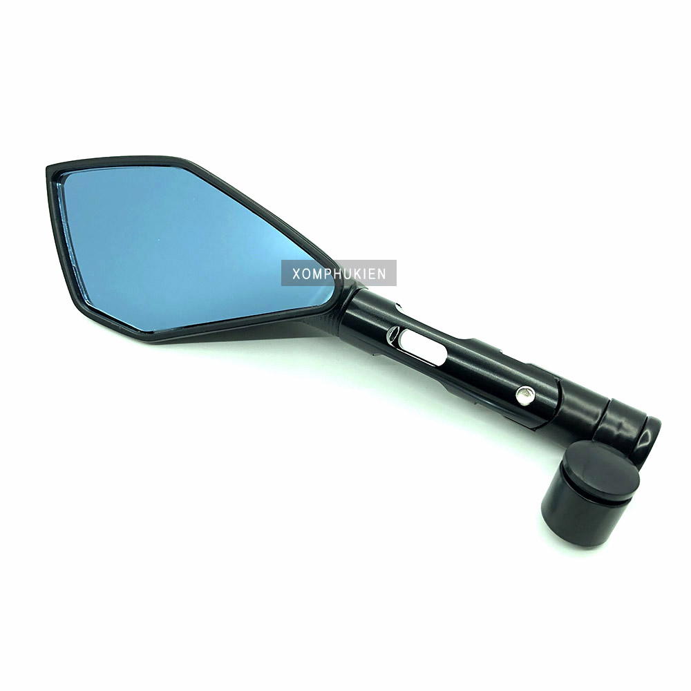 [HCM]Gương Chiếu Hậu 5 Cạnh Trang Trí Xe Máy [ 1 Chiếc Trái  Đen ]