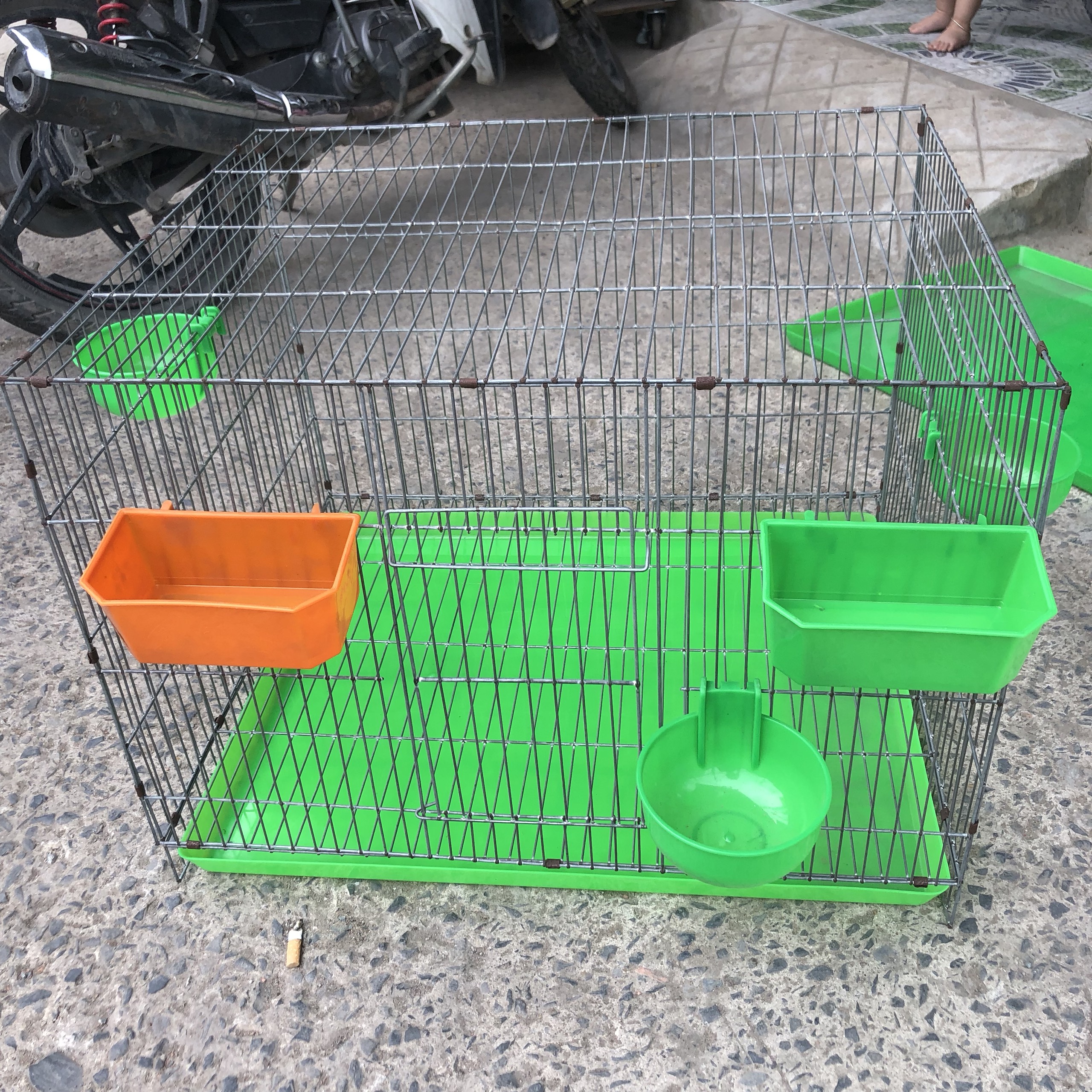 Lồng nuôi gà nuôi chim bằng kẽm kích thước đủ loại