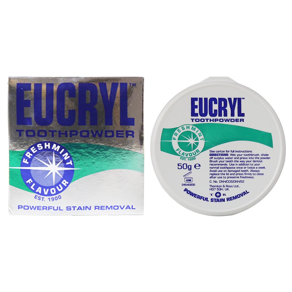 [HCM]Bột tẩy trắng răng Eucryl 50g từ Anh Quốc