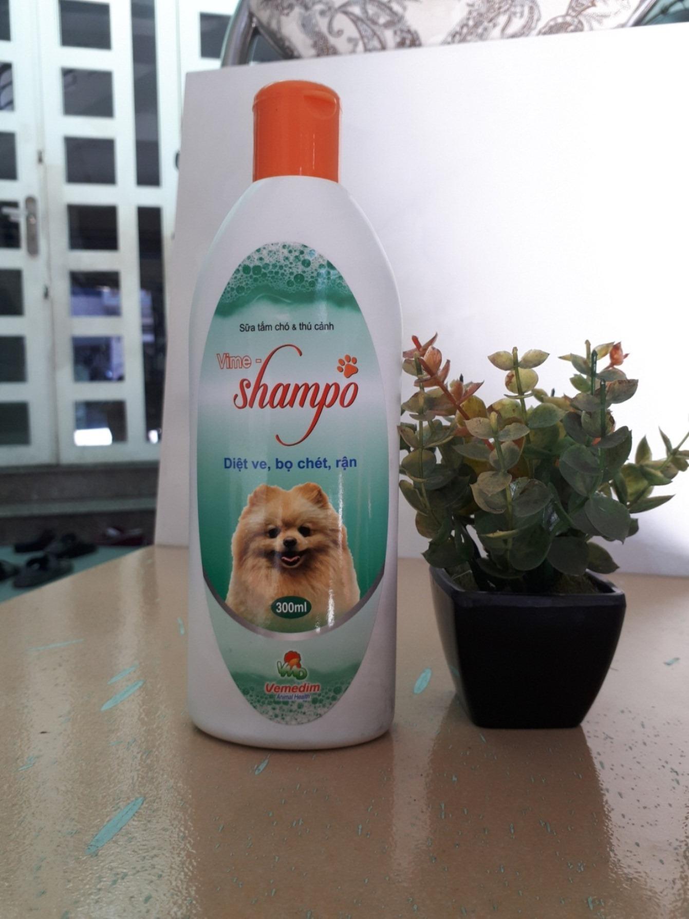 sữa tắm đặc trị ve rận bọ chét cho chó mèo Vime Shampo 300ml