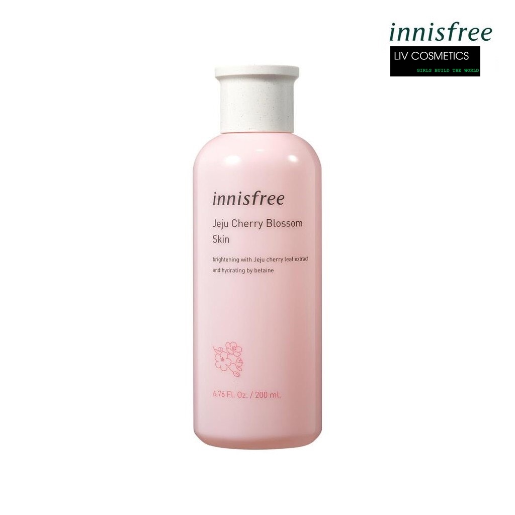 [HCM]Nước Hoa Hồng Làm Sáng Da và Dưỡng Ẩm Innisfree Jeju Cherry Blossom Skin 200ml