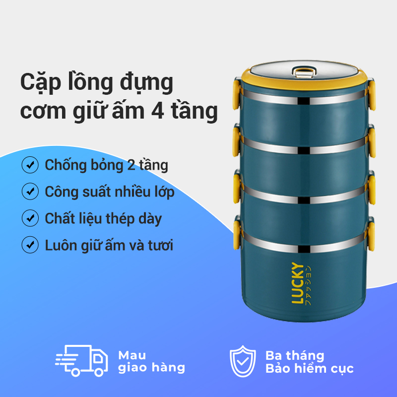 Hộp đựng cơm trưa bằng thép không gỉ giữ nhiệt tốt, hộp cơm trưa giữ nhiệt,Hộp Cơm Văn Phòng