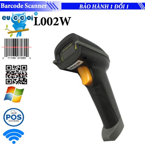 Máy quét mã vạch không dây Barcode Scanner Euccoi 1D L002W nhanh và dễ sử dụng