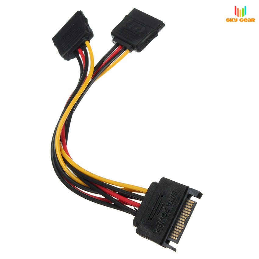 Cáp chia dây nguồn Sata 1 ra 2 cổng sata