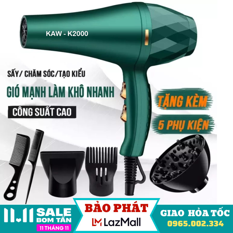 Máy sấy tóc paaanasonic, may say toc, máy sấy tóc công suất lớn, máy sấy tóc, Tạo kiểu tóc Máy sấy tóc 2 chiều máy sấy tóc tạo kiểu Máy sấy tóc mặt nhám KAW-2300 Chính hãng nhập khẩu nội địa trung quốc