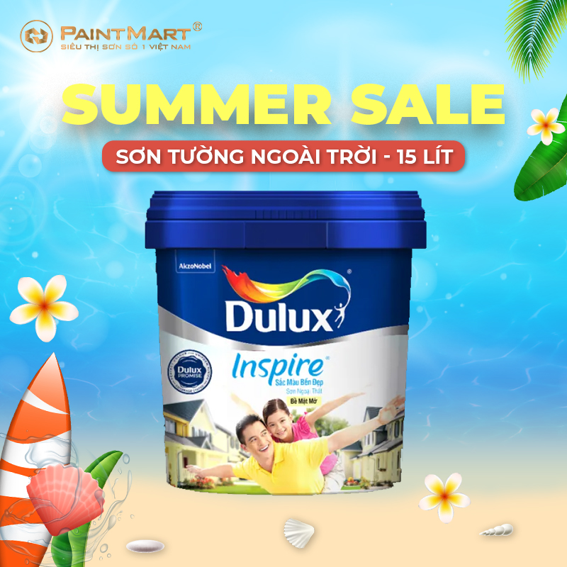 Sơn tường ngoài trời Dulux Inspire sắc màu bền đẹp
