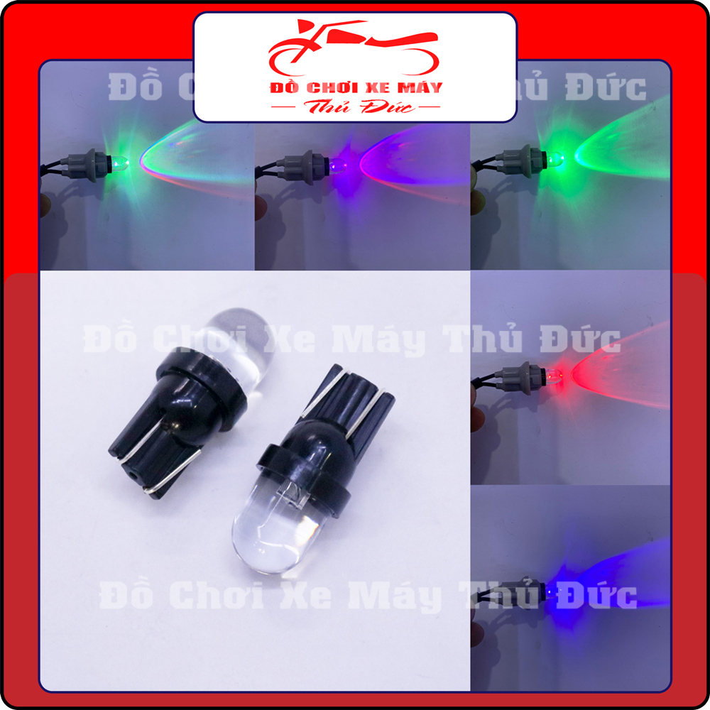 Đèn LED T10 7 màu gắn Demi, Xinhan, đồng hồ siêu sáng - Giá Rẻ