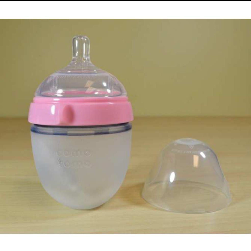 FREESHIP-Bình sữa comotomo 150ml màu hồng/xanh núm ti 1 tia [0-3m]