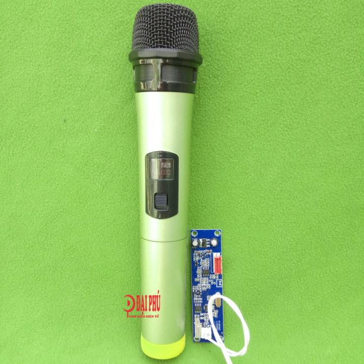 [HCM] bộ Micro không dây đơn VHF cho loa kéo màu vàng micro cho loa kéo