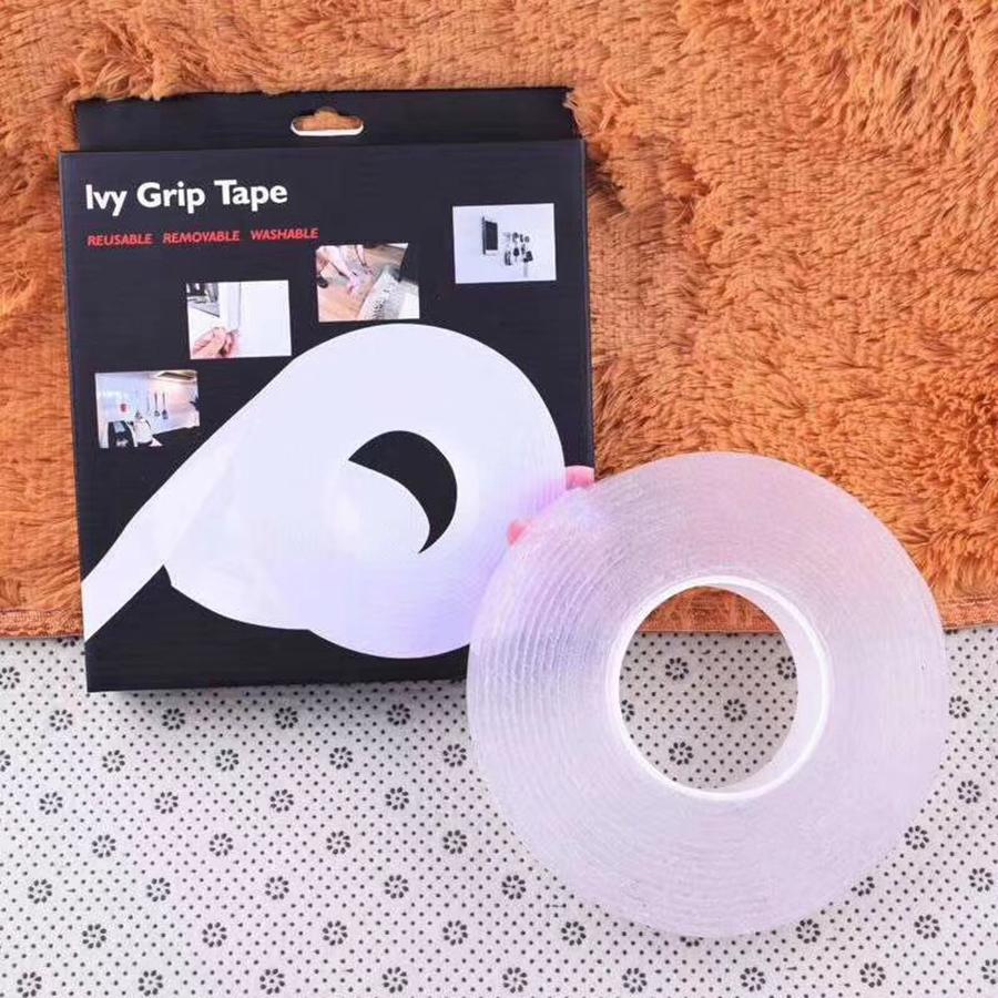 Băng Keo 2 Mặt Trong Suốt Dán Trên Mọi Bề Mặt Loại 1 ( Cuộn 3m )