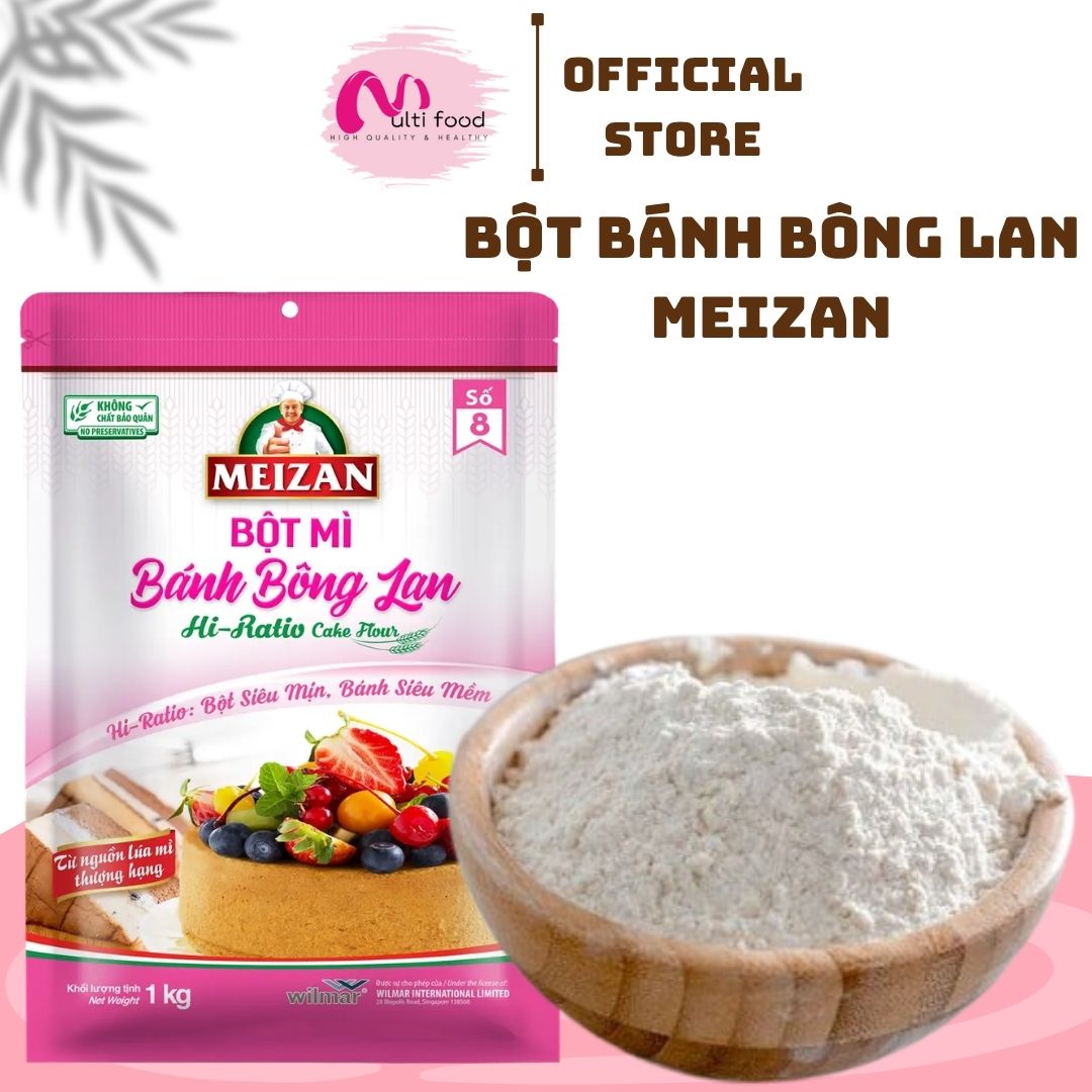 Bột Chuyên Dụng Cho Bánh Bông Lan Meizan Hi-Ratio Cake Flour 1kg