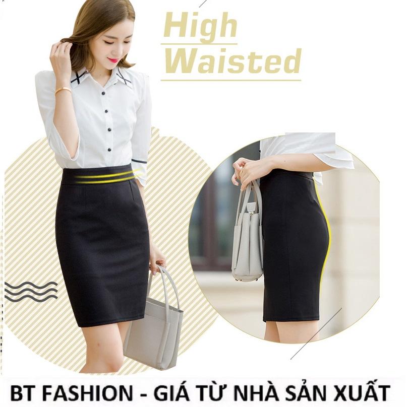 Chân Váy Ôm Công Sở Thun Coton 4 Chiều  Cao Cấp - BT Fashion (VCS2B- DÀI)