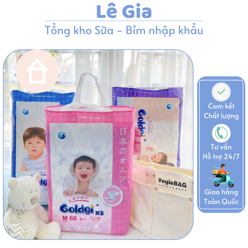 Bỉm Goldgi x5 tã bỉm dán quần siêu mỏng tạo cảm giác mát mẻ, dễ chịu cho bé khi mặc bỉm, tã, bỉm, tã dùng một lần, tã vải cho bé, bỉm cho bé