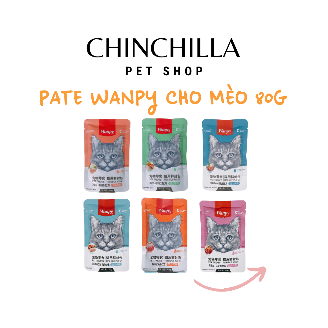 Pate Wanpy cho mèo 80g
