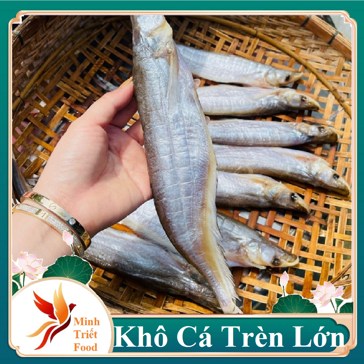 Khô cá kết biển hồ campuchia loại lớn - đặc sản minh triết