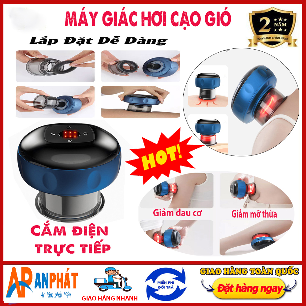 Máy giác hơi cạo gió hút chân không điện tử không dùng lửa áp suất âm giúp lưu thông khí huyết, máy mát xa giác hơi cầm tay sạc pin sử dụng tại nhà - dụng cụ cạo gió - máy cạo gió - cạo gió giác hơi - cao gio giac hoi - cốc cạo gió