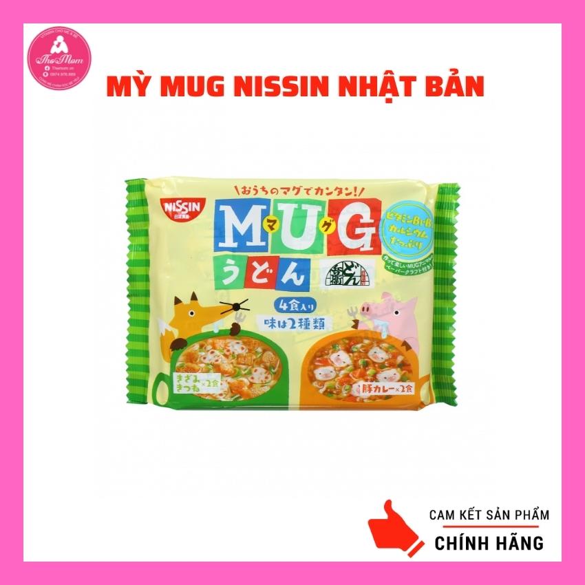 Mỳ Mug Nissin Vị Thịt Heo Nhật Bản, Mì Em Bé, Mì Hữu Cơ Cho Bé, Mì Cho Bé Ăn Dặm, Mì Mug Xanh, Mì Tôm Cho Bé