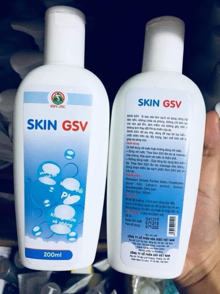 Sữa rửa mặt skin gsv 200ml