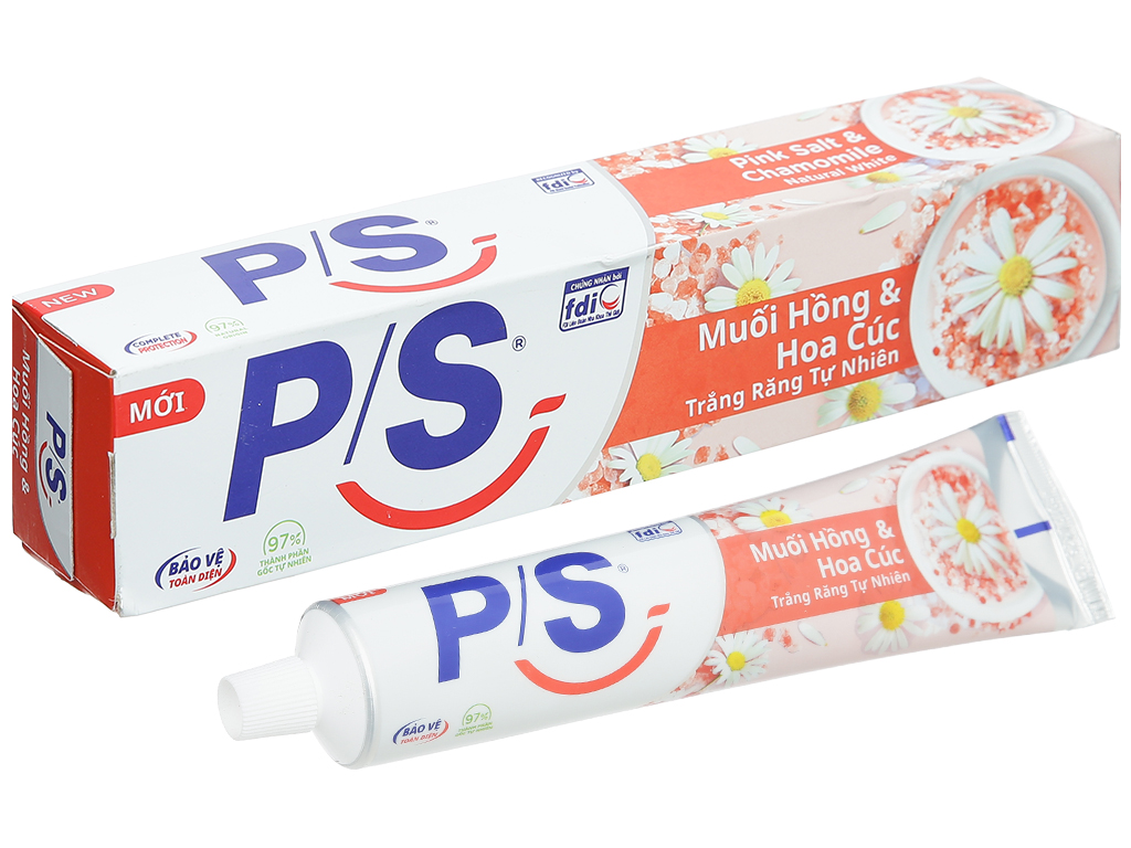 Kem đánh răng P/S Muối Hồng & Hoa Cúc 230g/hộp