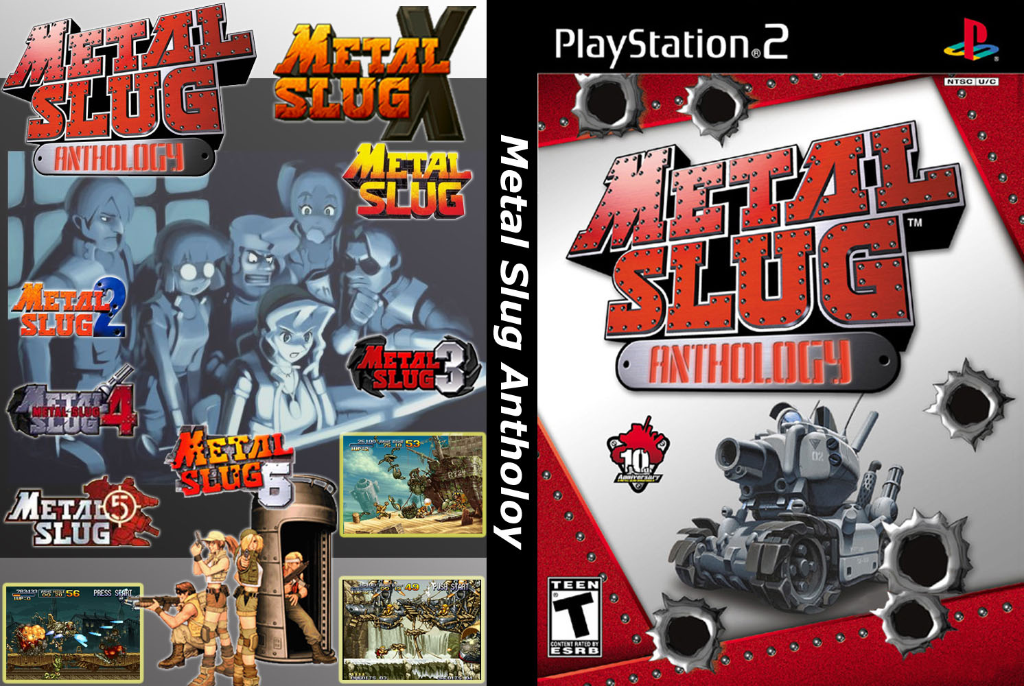 Game PS2 RAMBO LÙN - METAL SLUG ANTHOLOGY 7 in 1