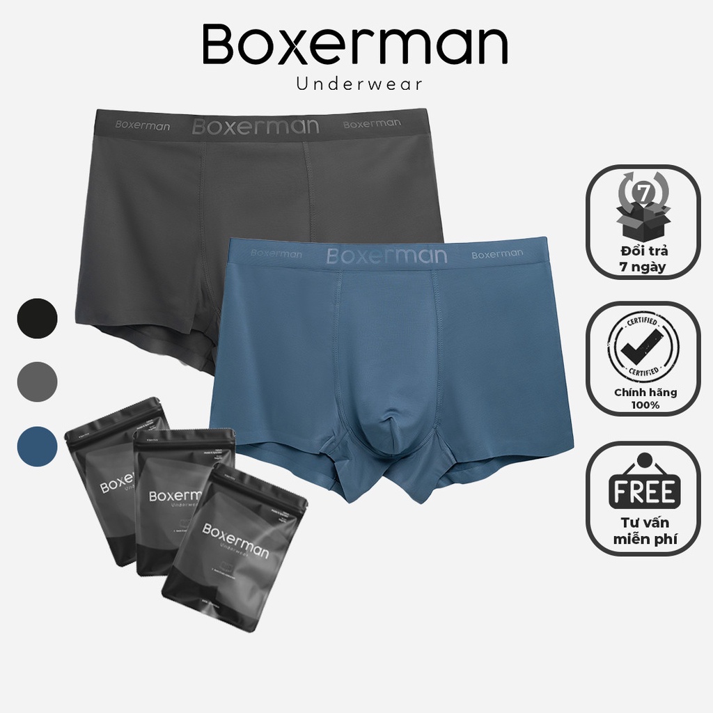 Combo 2 quần sịp nam natural trunk modal gỗ sồi kháng khuẩn boxerman