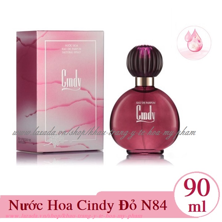 [HCM]Nước Hoa Cindy Đỏ N84 90 ml
