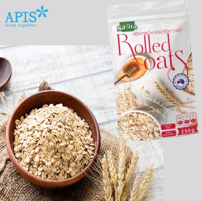 combo ăn nhẹ cùng apis 1 sữa tươi không đường úc 1l, 1 túi yến mạch rolled 1 combo ăn nhẹ cùng apis 1 sữa tươi không đường úc 1l, 1 túi yến mạch rolled 1