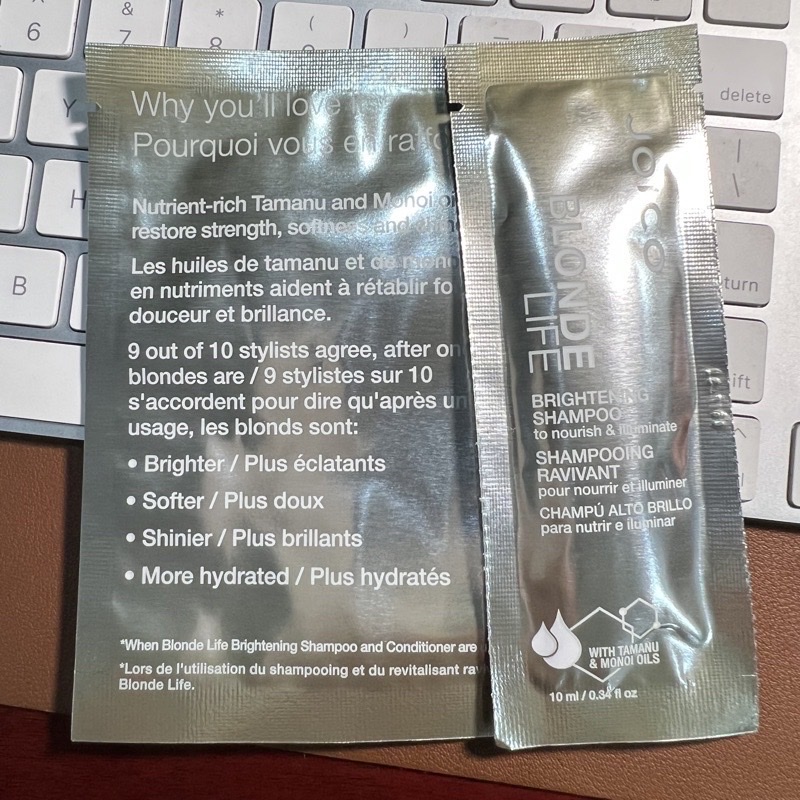 Lẻ dầu gội ,dầu xả dành cho tóc tẩy joico blonde life brightening