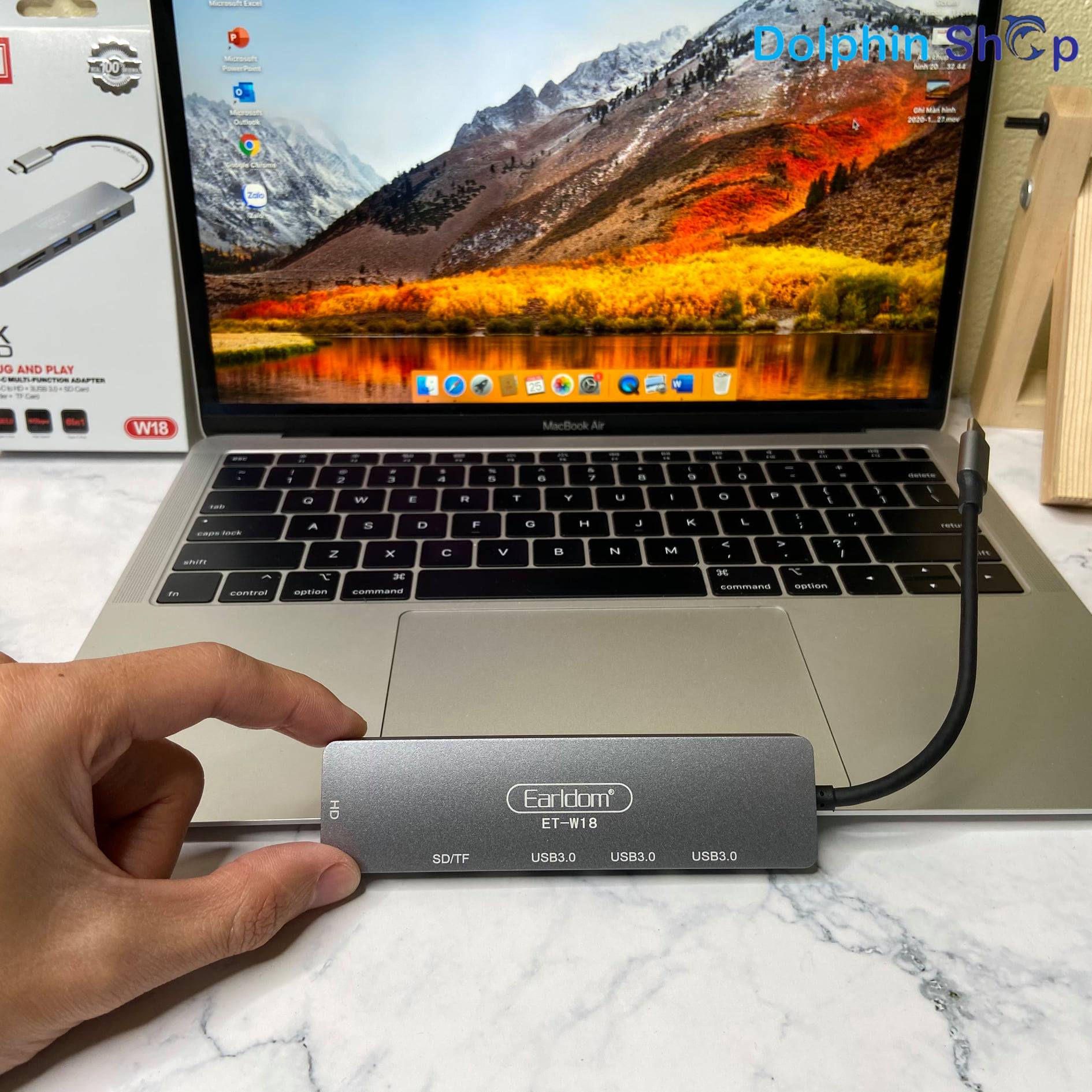 Bộ chuyển đổi type c earldom w18 dành cho macbook, samsung huawei, xiaomi