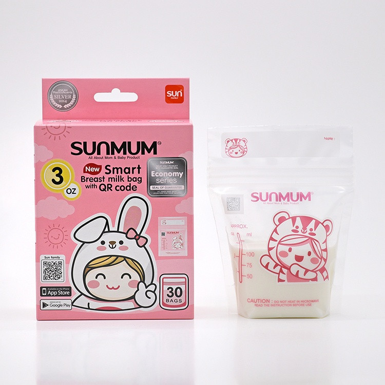 Túi trữ sữa mẹ 100ml sun