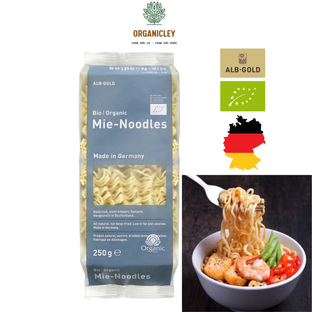 Mì ăn liền hữu cơ không trứng alb gold 250g - mì gói - mì gói ngon - mì tôm trẻ em - mì gói khô - mì gói hữu cơ