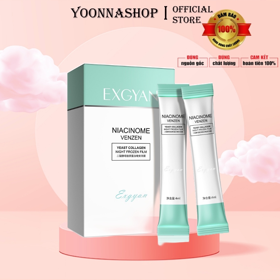 COMBO 20 Gói Mặt Nạ Ngủ Thạch Collagen EXGYAN - Nâng Cơ Bổ Sung Collagen Da Trắng Sáng Dưỡng Ẩm Căng Mọng