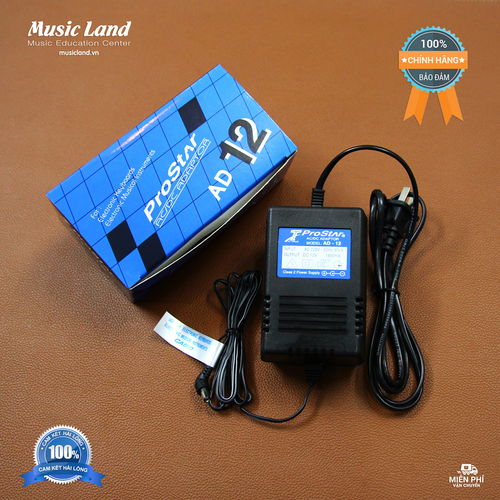 Nguồn Adapter Đàn Organ Casio ProStar AD-12 - Chính Hãng