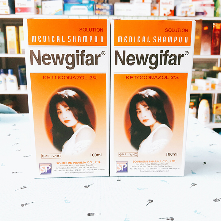 Dầu gội sạch gàu do nấm da đầu Newgifar chai 100ml