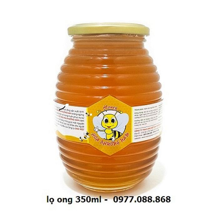 Combo 10 hũ thủy tinh con ong 350ml hủ dày thủy tinh cao cấp