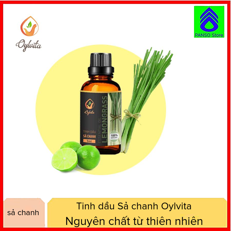 Tinh dầu Sả chanh Oylvita xông phòng khử mùi đuỗi muỗi khử khuẩn diệt khuẩn phòng bệnh chống cảm cúm an toàn và không độc hại [PANSO Store]