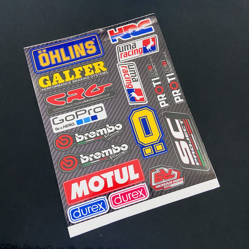 [TRỌN 17 LOGO] TEM CHẤT LIỆU CARBON LOGO HUY HIỆU DÁN XE MÁY, NÓN BẢO HIỂM, ỐP LƯNG ĐIỆN THOẠI CHẤT CHƠI (MẪU 1)