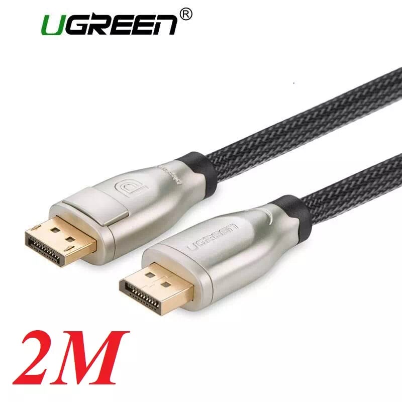 Ugreen 30120 2m màu đen cáp 2 đầu displayport v1.2 cao cấp hỗ trợ 4k*2k 60ghz dp107